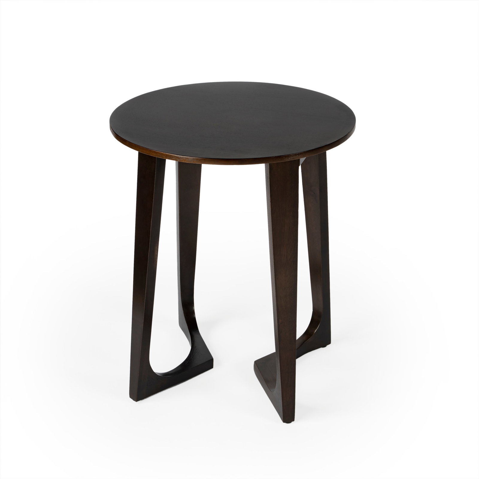 Butler Devin Round Metal Side Table in Dark Brown Finish (1 of 6)