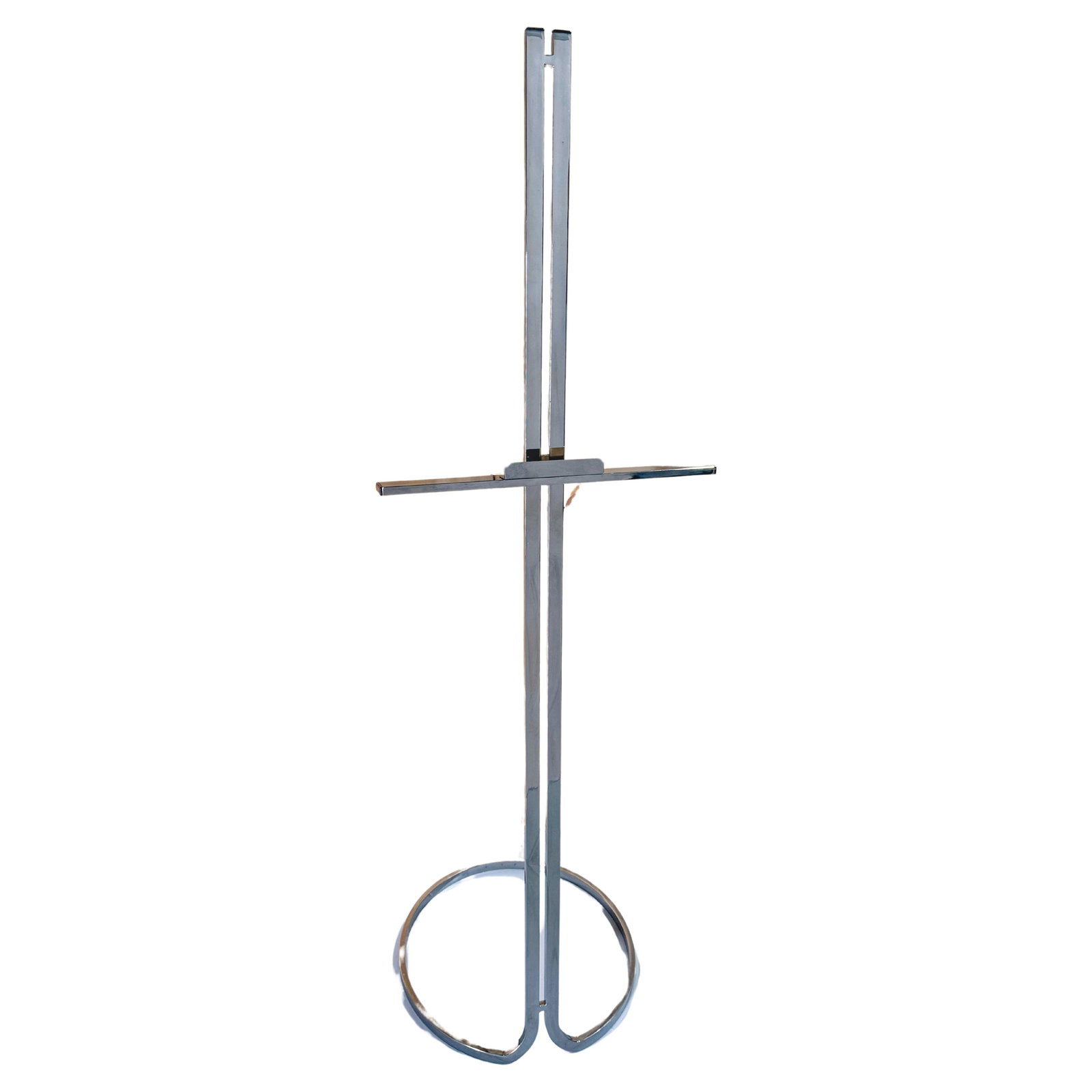 Milo Baughman Style 1980s Chrome Adjustable Easel (1 of 14)