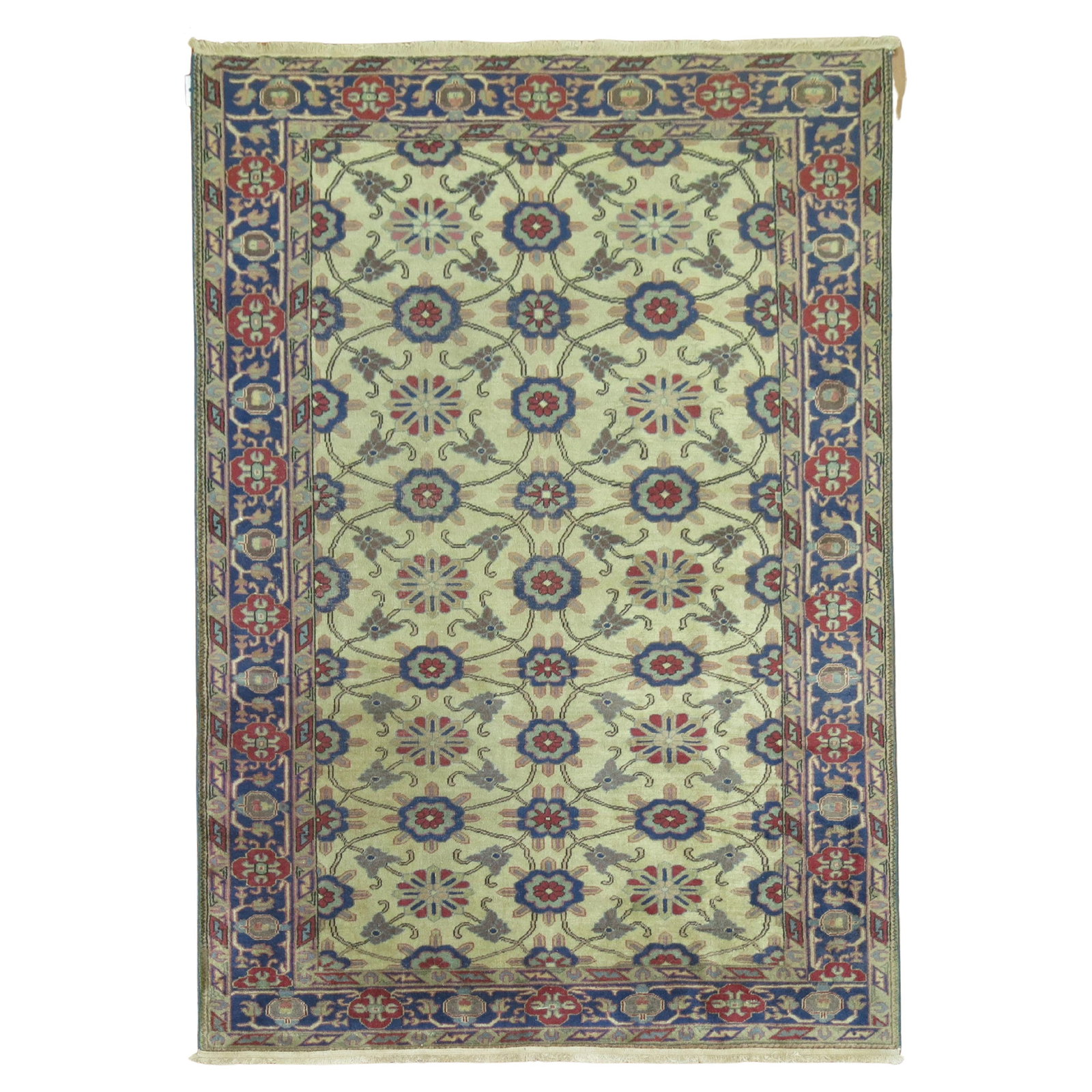 Zabihi Collection Hand-Woven Turkish Sivas Accent Rug 3'11 x 5'9 Industrial Style: Zabihi Collection Hand-Woven Turkish Sivas Accent Rug 3'11 x 5'9 Industrial Style Enhance your space with this exquisite early 20th-century Turkish Sivas accent rug. This piece showcases a hand-woven 