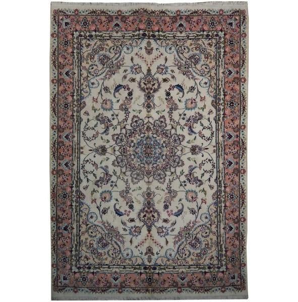 6.7 x 9.6 Authentic Persian Tabriz Rug Wool Silk Signed (1 of 6)