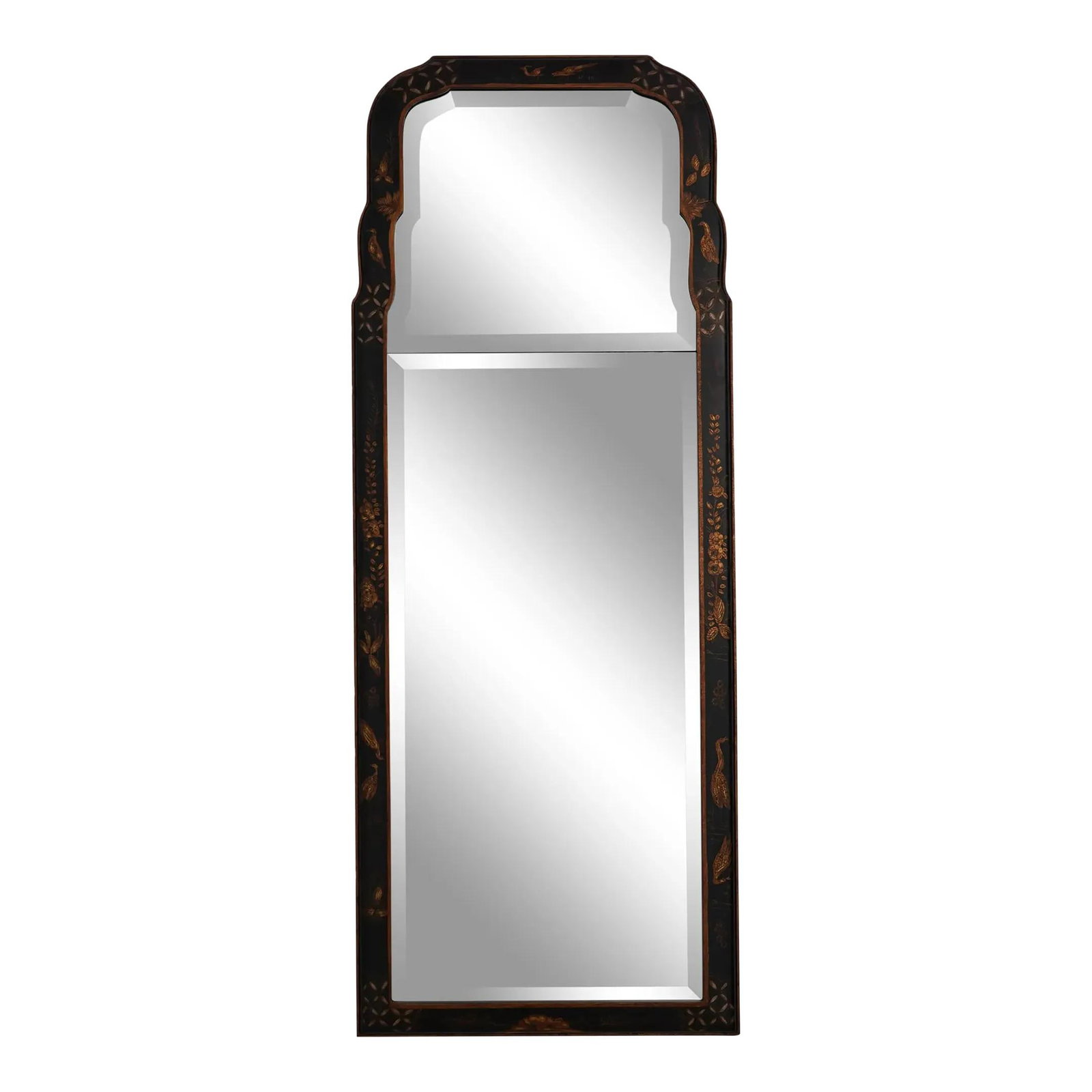 Friedman Brothers Chinoiserie Mirror Colonial Williamsburg 19x48: Friedman Brothers Chinoiserie Mirror Colonial Williamsburg 19x48 This exquisite mirror features a stunning Chinoiserie decorative frame, showcasing high-quality construction typical of Colonial Willia