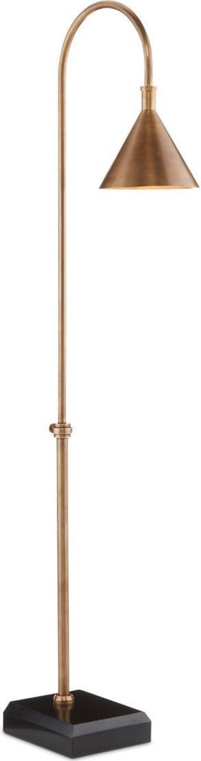 Currey Brass Floor Lamp Adjustable Stem 56 inches Vision Collection (1 of 4)