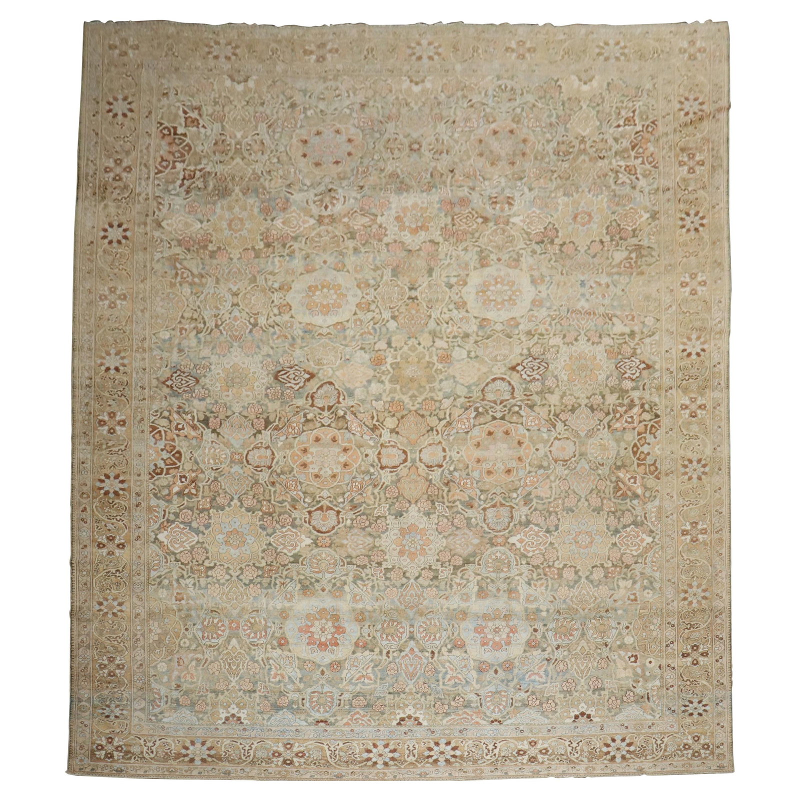 Oversize Persian Bakhtiari Rug Circa 1920 Hand-Woven Wool 13'7 x 20' (1 of 16)