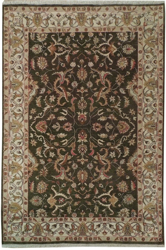 Handwoven Pine Green Jaipur Rug 5'7" x 7'10" Timeless Elegance: Handwoven Pine Green Jaipur Rug 5'7" x 7'10" Timeless Elegance Free continental US Shipping Enhance your living space with this exquisite 5.7 x 7.10 Pine Green Quality Jaipur Rug, a stunning blend of 