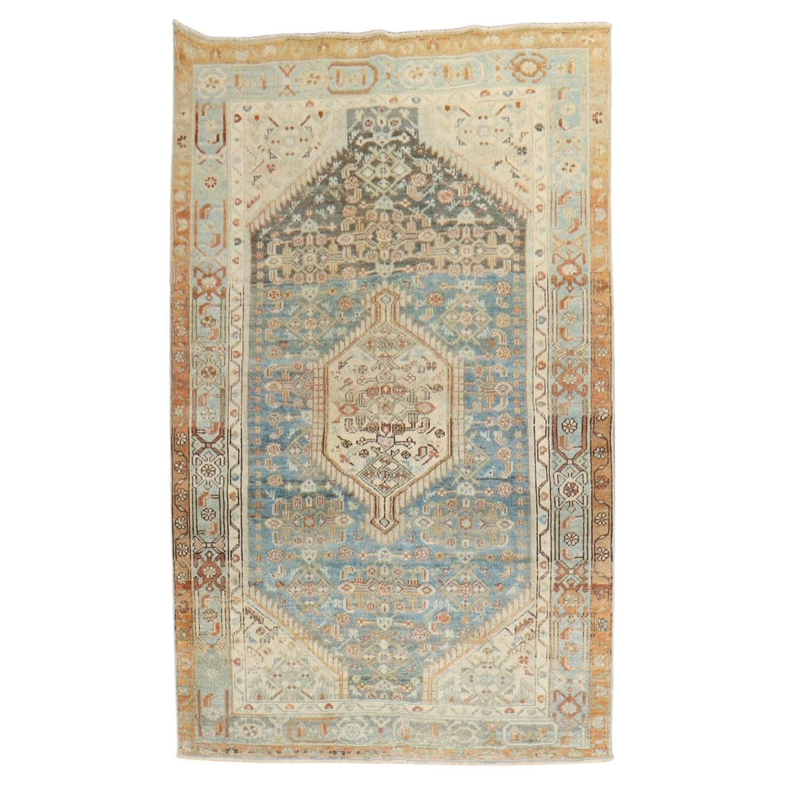 Early 20th Century Malayer Wool Rug Hand-Knotted Persian Accent (1 of 8)