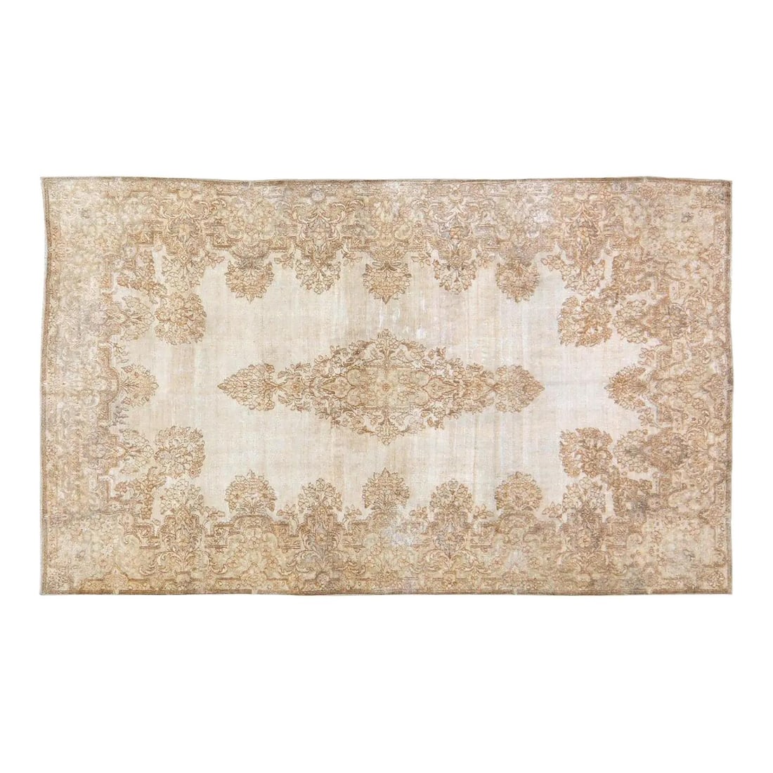 Handmade Turkish Wool Area Rug 4'9 x 8' Traditional Design: Handmade Turkish Wool Area Rug 4'9 x 8' Traditional Design This vintage Turkish hand-knotted wool rug showcases traditional craftsmanship combined with a modern design sensibility. Expertly crafted fr