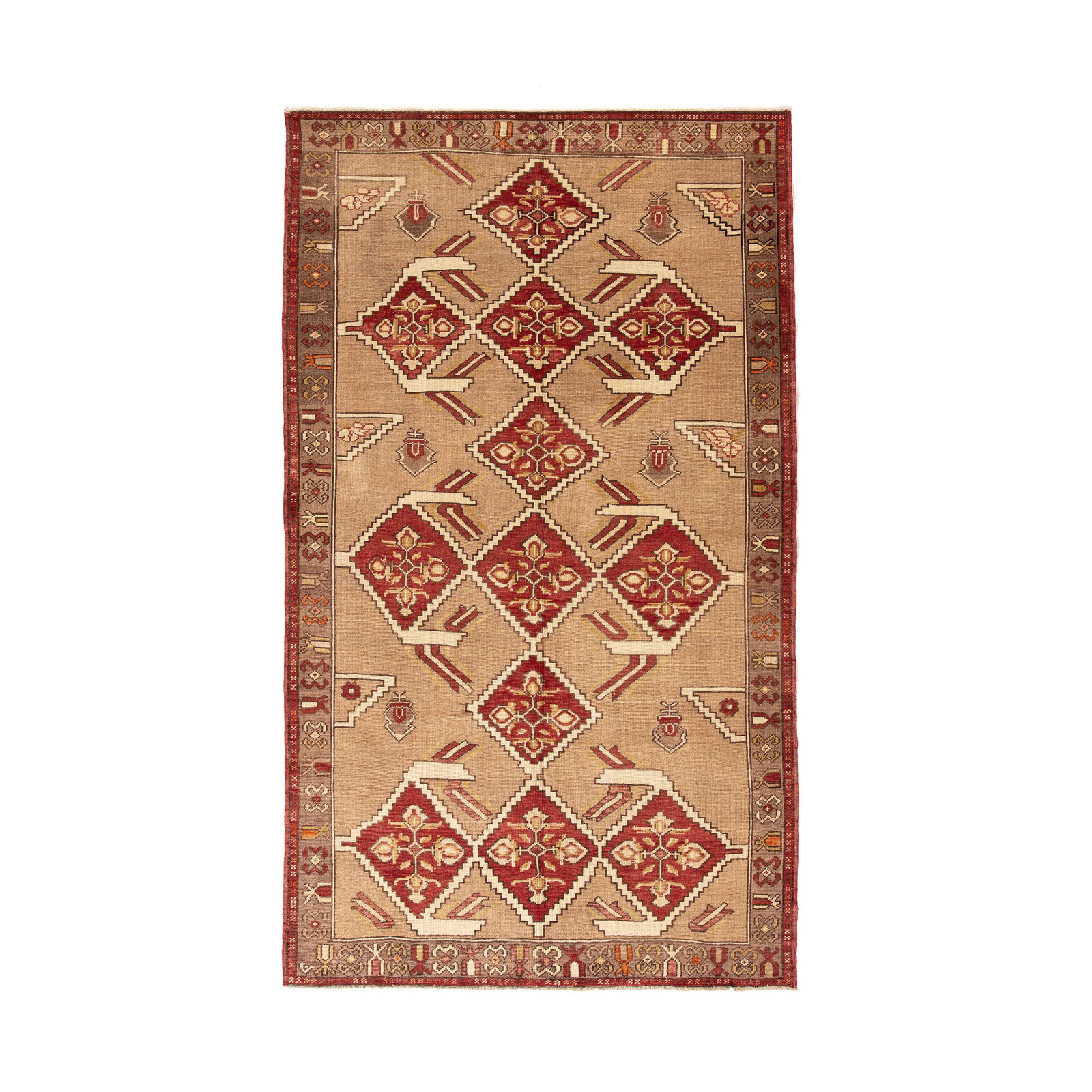 Authentic Handmade Anatolia Wool Carpet 49.2 x 102.8 Inches (1 of 8)