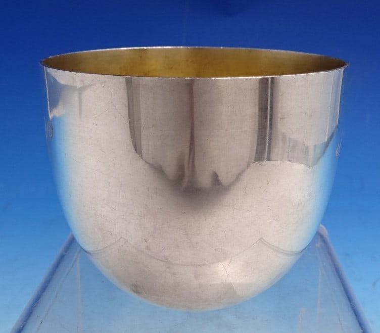 Jefferson Cup in Sterling Silver by Stieff Gold Wash Interior 2 5/8 x 3 Inch (1 of 3)