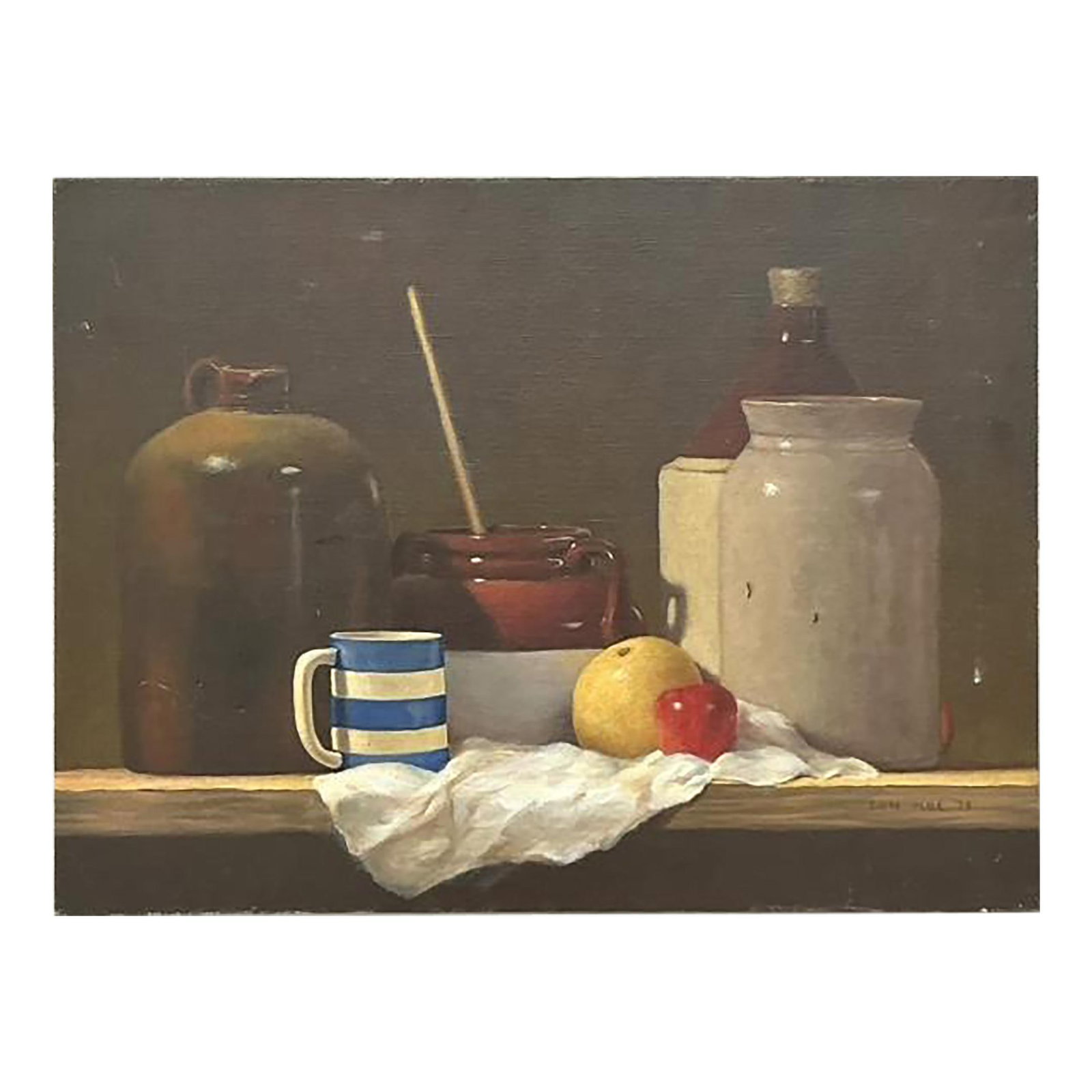 Vintage Boho 1970s Still Life Oil Painting on Canvas 24x18: Vintage Boho 1970s Still Life Oil Painting on Canvas 24x18 Discover the charm of the 1970s with this Vintage Boho Original Still Life Oil Painting on Canvas. This vibrant artwork reflects the bohemian