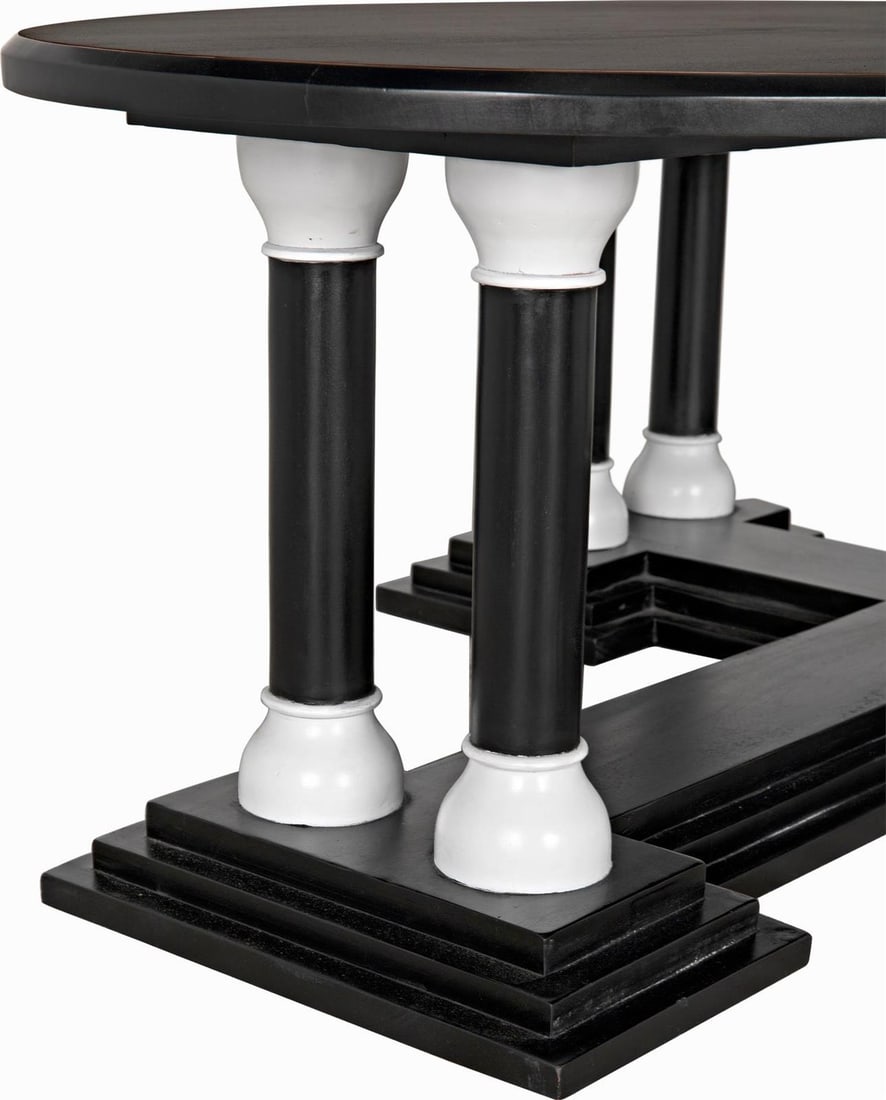 Desoto Collection Square Coffee Table in Hand-Rubbed Black Mahogany (1 of 12)