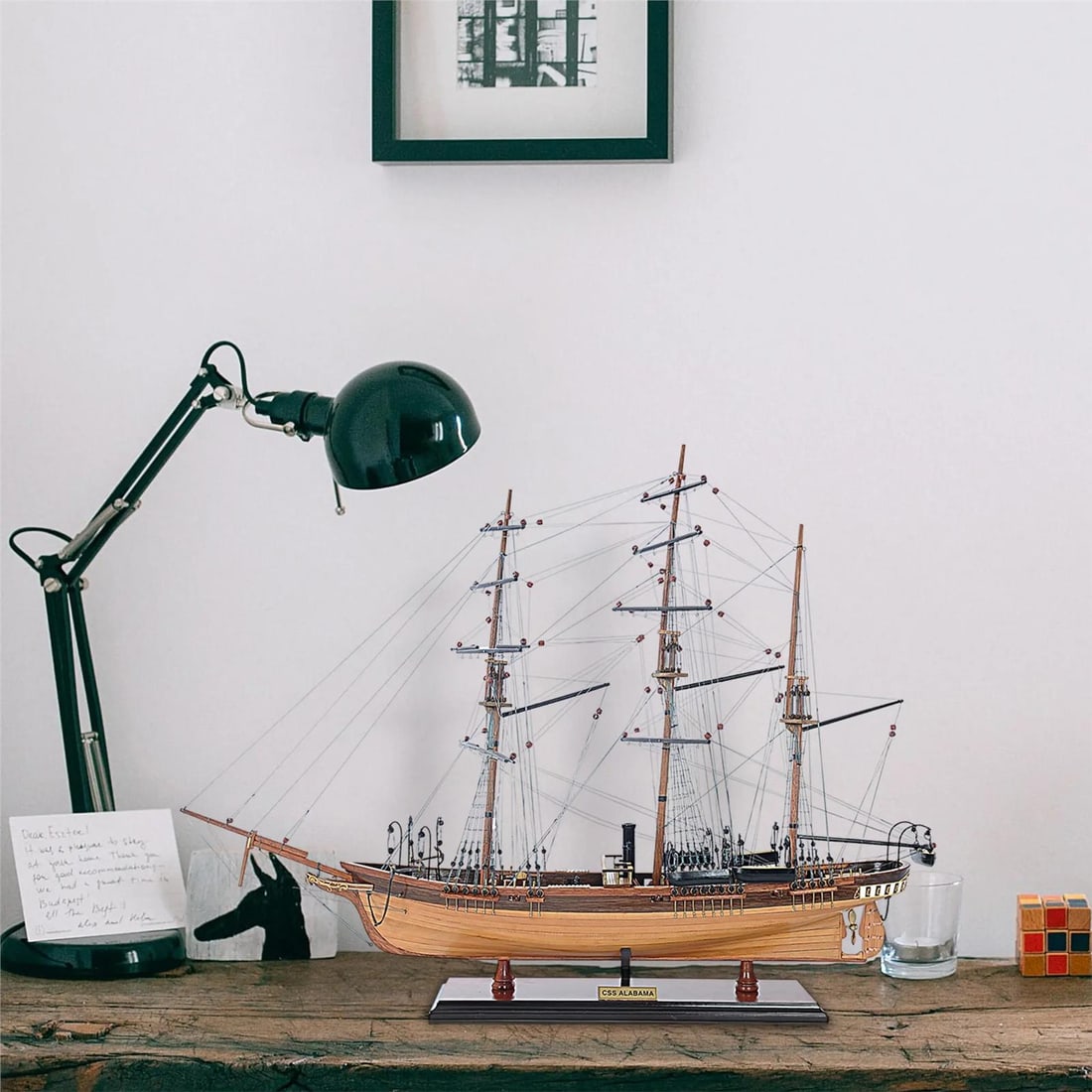 Hand-Crafted C.S.S. Alabama Model Nautical Collectors Item (1 of 18)