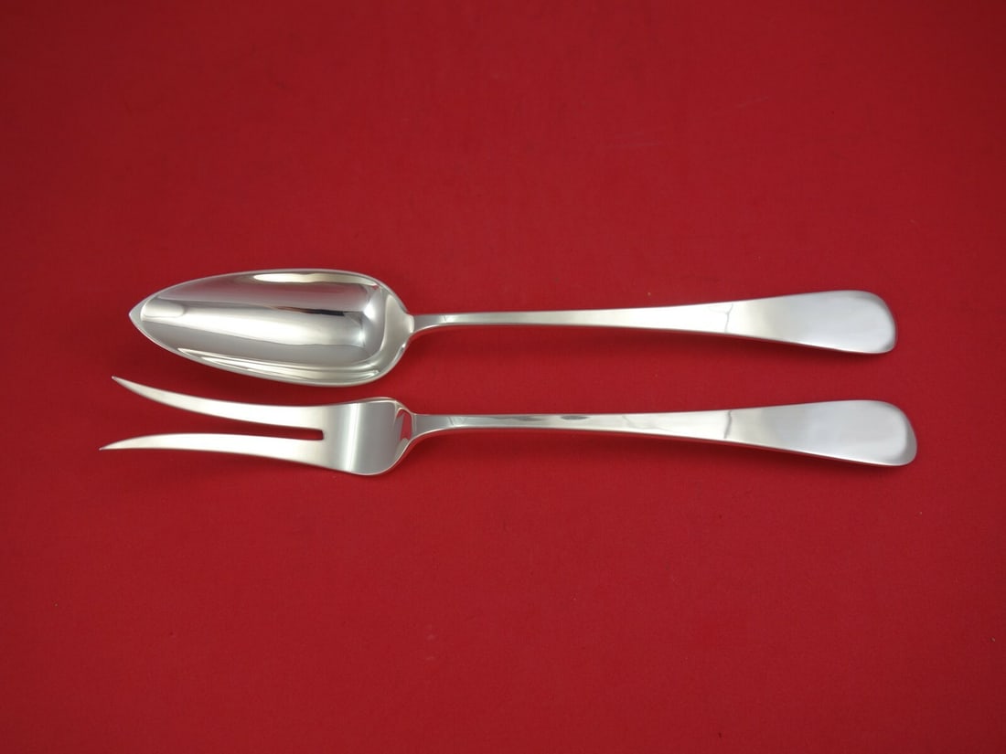 Old Newbury Crafters ONC Wilton Sterling Silver 2-Piece Chop Set 10 1/4": Old Newbury Crafters ONC Wilton Sterling Silver 2-Piece Chop Set 10 1/4" This stunning Wilton chop set, crafted by Old Newbury Crafters ONC, features two exquisite pieces made from high-quality sterli