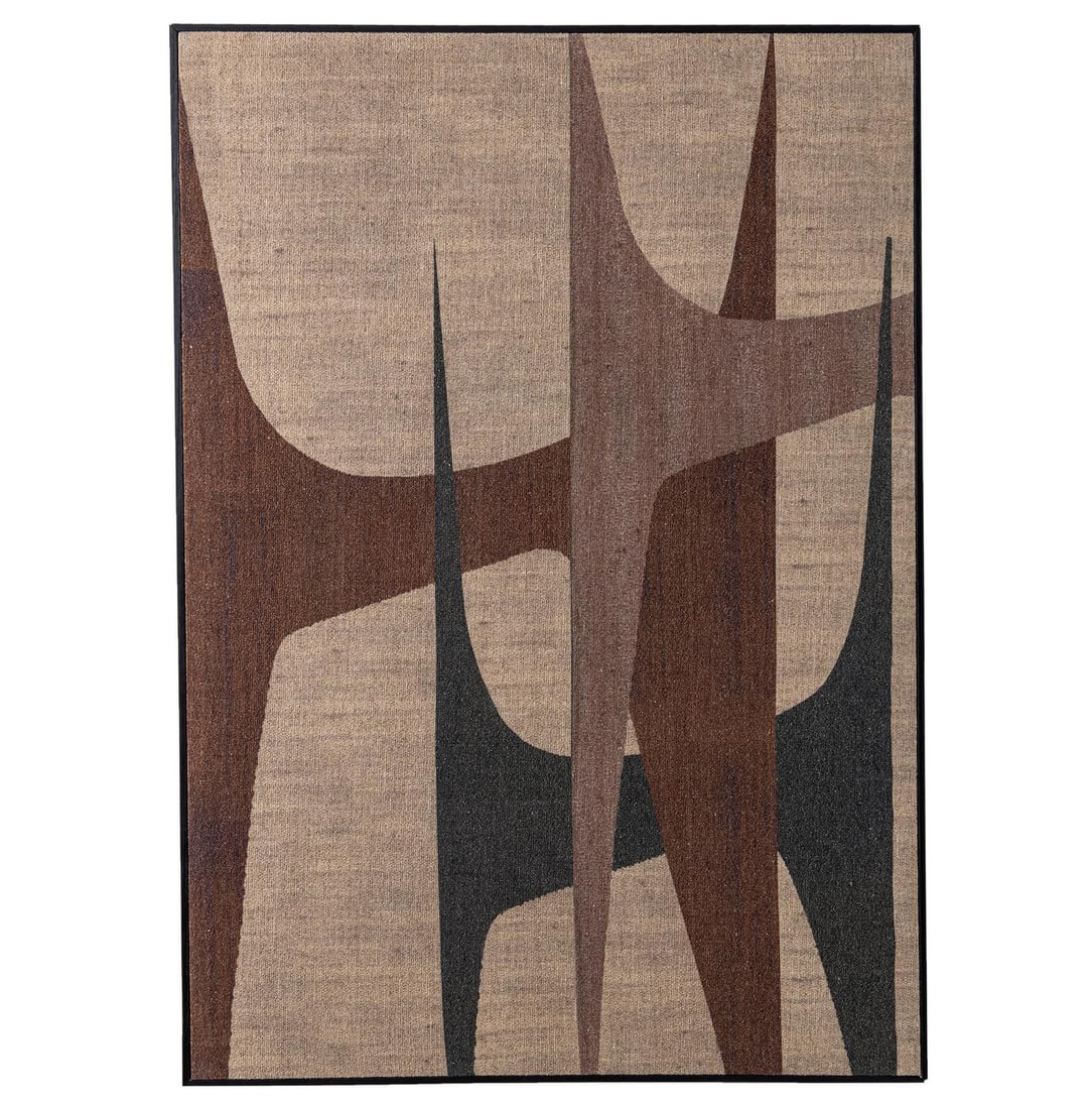 Amira Textured Canvas Art in Black Float Frame 41.5 x 30 (1 of 1)