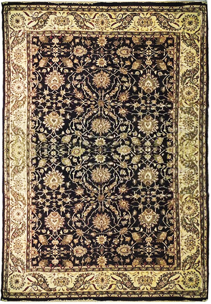 Ivory Large Agra Rug 11.8' x 17.8' Handmade Wool Carpet (1 of 6)