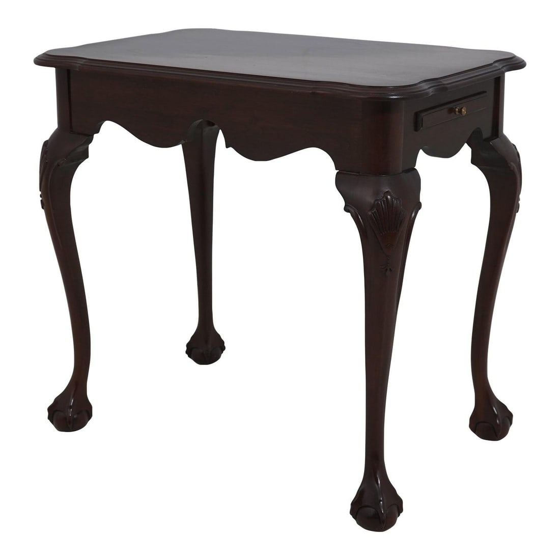 Ethan Allen Georgian Court Cherry Wood Clawfoot Table 30 Years Old: Ethan Allen Georgian Court Cherry Wood Clawfoot Table 30 Years Old This Ethan Allen Georgian Court Cherry Clawfoot Occasional Table showcases exquisite craftsmanship and timeless design. Built approxi