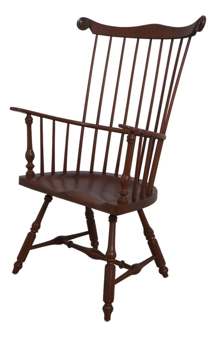 Saybolt Cleland Oak Windsor Armchair with Fan Back (1 of 10)