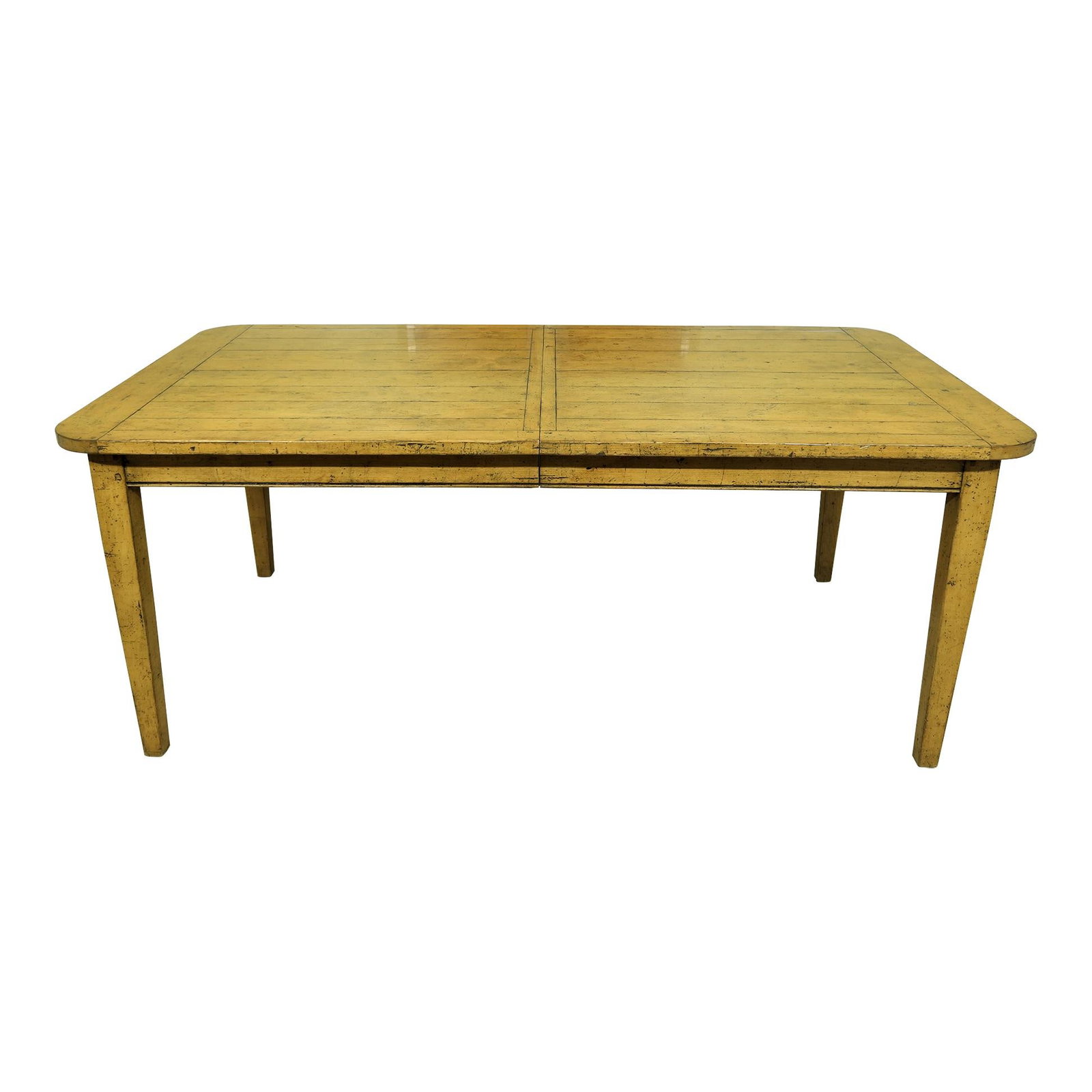 Guy Chaddock Country French Dining Table Distressed Finish with 2 Leaves: Guy Chaddock Country French Dining Table Distressed Finish with 2 Leaves This stunning Country French dining table by Guy Chaddock features a distressed finish that adds character and charm to any din