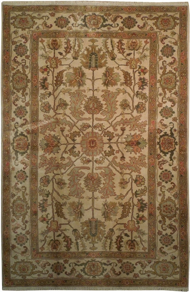 5.10 x 8.8 Hand-Knotted Chobi Peshawar Rug New Soltanabad Design: 5.10 x 8.8 Hand-Knotted Chobi Peshawar Rug New Soltanabad Design Free continental US Shipping Discover the exquisite 5.10 x 8.8 Chobi Peshawar Rug in the elegant New Soltanabad design. This handwoven 
