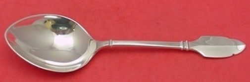 Graff W & D Robert Bruce Sterling Silver Serving Spoon 9 1/8": Graff W & D Robert Bruce Sterling Silver Serving Spoon 9 1/8" Presenting a striking serving spoon from the Robert Bruce pattern by Graff W & D. This large spoon measures 9 1/8 inches and is crafted fr