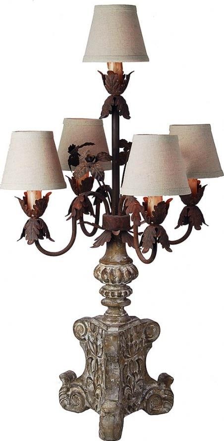Provence Home French Country Table Lamp Distressed Finish (1 of 1)
