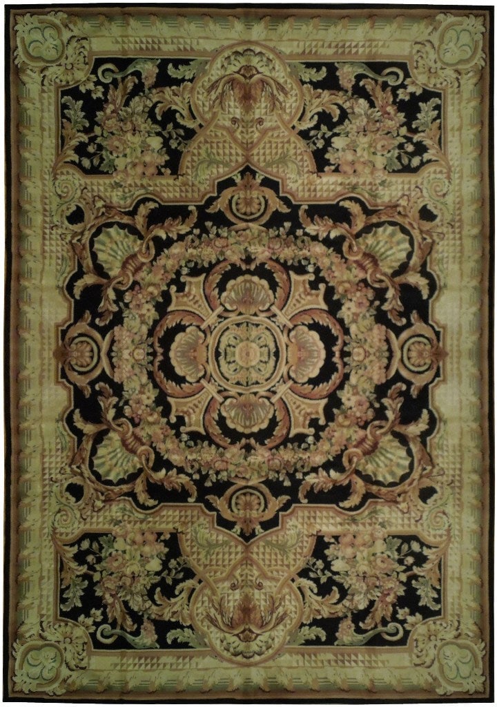 10 x 14.2 Black Handmade Sino-Style Rug Premium Quality (1 of 6)