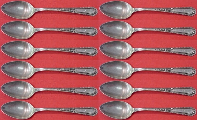 Towle Louis XIV Sterling Silver 12-Piece Demitasse Spoon Set: Towle Louis XIV Sterling Silver 12-Piece Demitasse Spoon Set Enhance your dining experience with this exquisite 12-piece set of Louis XIV demitasse spoons by Towle. Crafted from high-quality sterling 