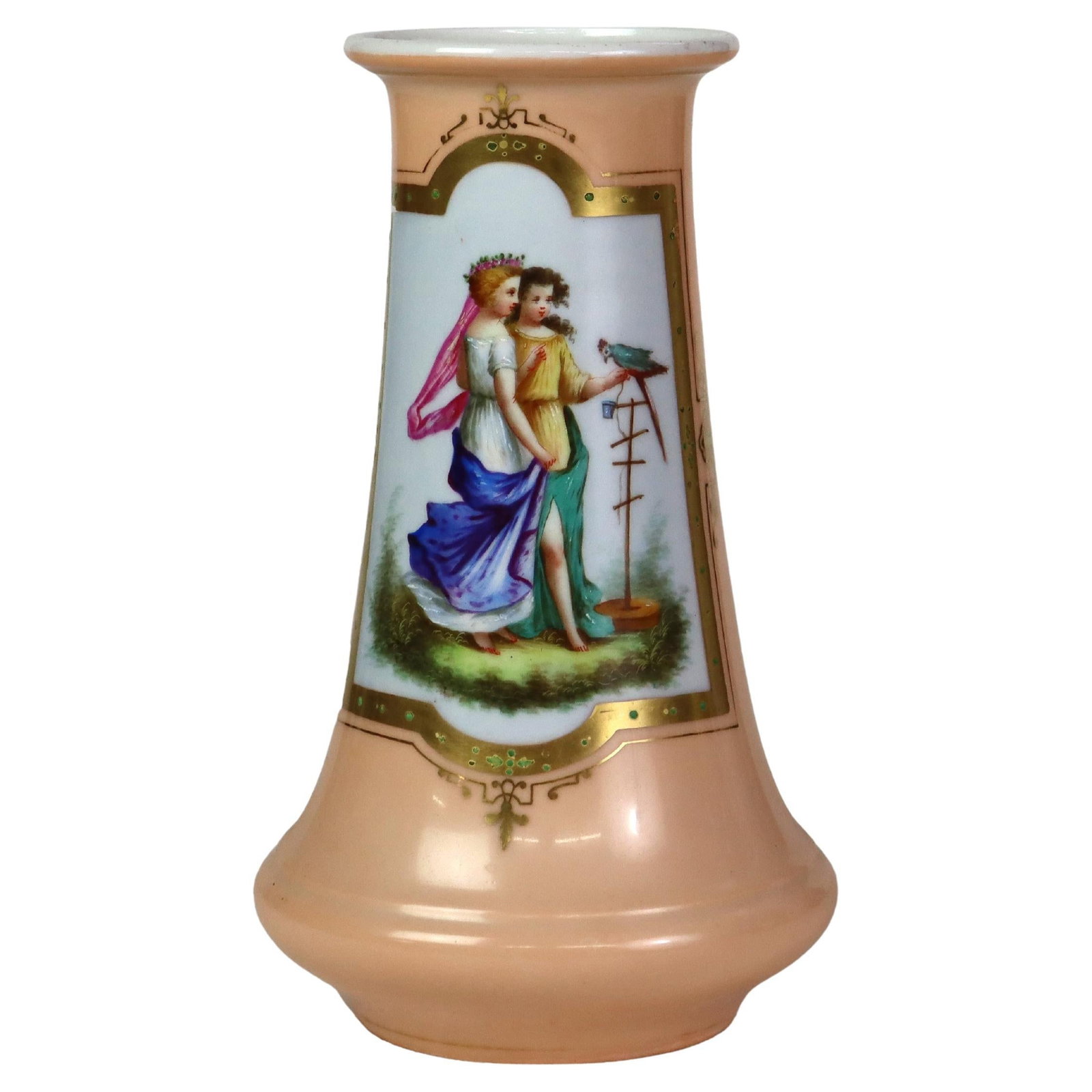 19th Century Antique Old Paris Porcelain Portrait Vase C1880 (1 of 9)