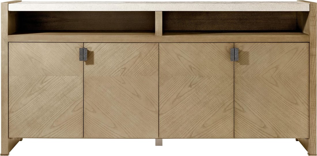 Theodore Alexander Catalina Sideboard Dune Finish French Style: Theodore Alexander Catalina Sideboard Dune Finish French Style Introducing the Modern Catalina Sideboard in a sophisticated Dune Finish, a stylish addition to your dining or living space. This rectang