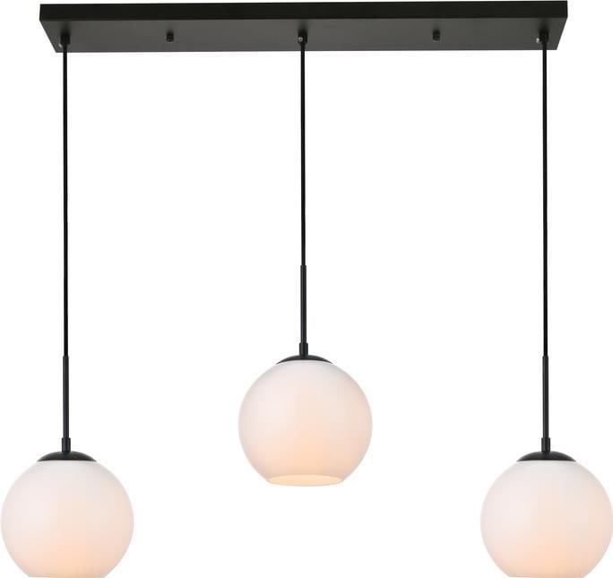 Elegant Lighting Baxter Pendant Light Milk Finish 36in: Elegant Lighting Baxter Pendant Light Milk Finish 36in Illuminate your space with the elegant Baxter Pendant Light, a stunning addition to your lighting collection. This pendant features a beautiful f