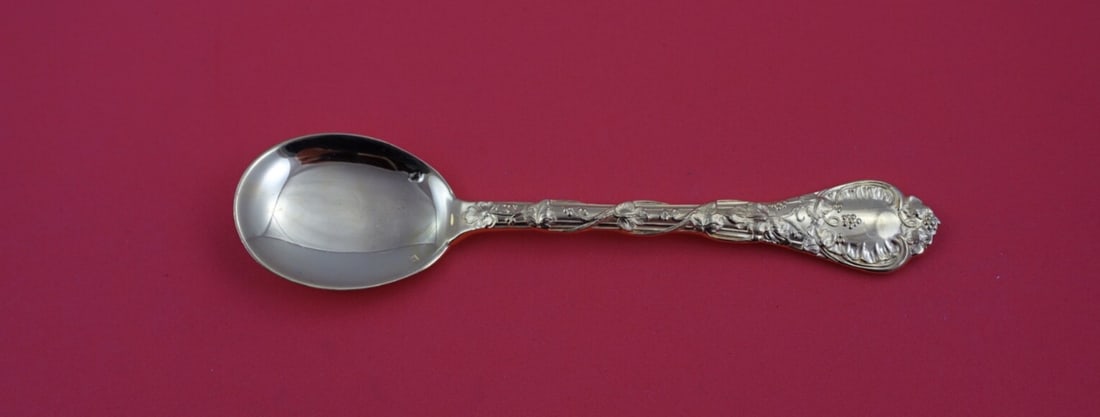 Odiot Demidoff Vermeil Sterling Silver Saucier Spoon 7.5" Unused: Odiot Demidoff Vermeil Sterling Silver Saucier Spoon 7.5" Unused Introducing the Demidoff Vermeil Saucier Spoon by Odiot, a stunning piece crafted from high-quality sterling silver. This unused spoon 