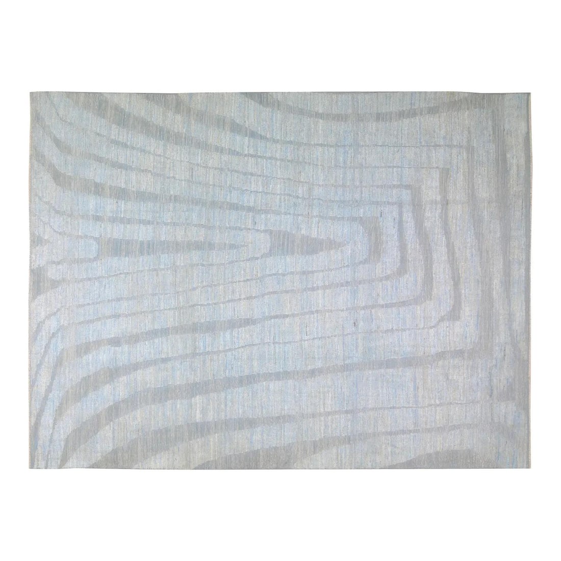 Gray Wool Area Rug Hand Knotted Moroccan 9'x12'3" (1 of 6)