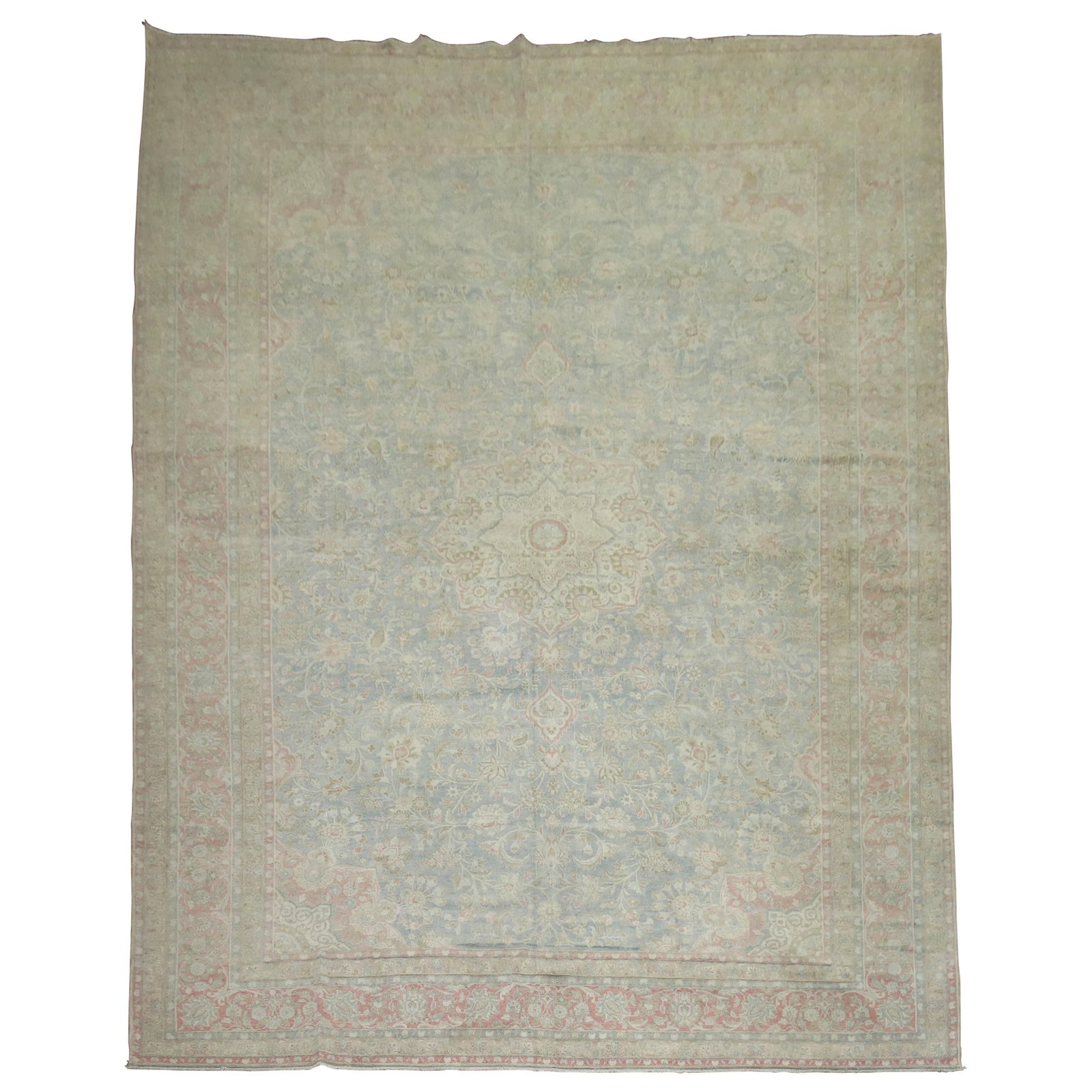 Antique Persian Tabriz Rug 1910 Hand-Woven Wool 9'8" x 13'7": Antique Persian Tabriz Rug 1910 Hand-Woven Wool 9'8" x 13'7" This exquisite antique Persian Tabriz rug, crafted in the early 20th century, showcases a blend of elegance and classic style. Measuring 9'