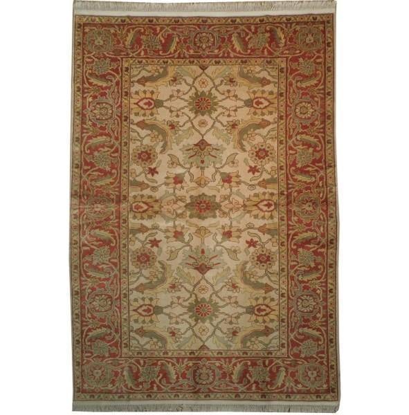 Chobi Peshawar Handmade Rug 5.10 x 8.7 Beige Coral: Chobi Peshawar Handmade Rug 5.10 x 8.7 Beige Coral Free continental US Shipping Enhance your space with this exquisite 5.10 x 8.7 Chobi Peshawar Handmade Rug, featuring a beautiful blend of beige and 