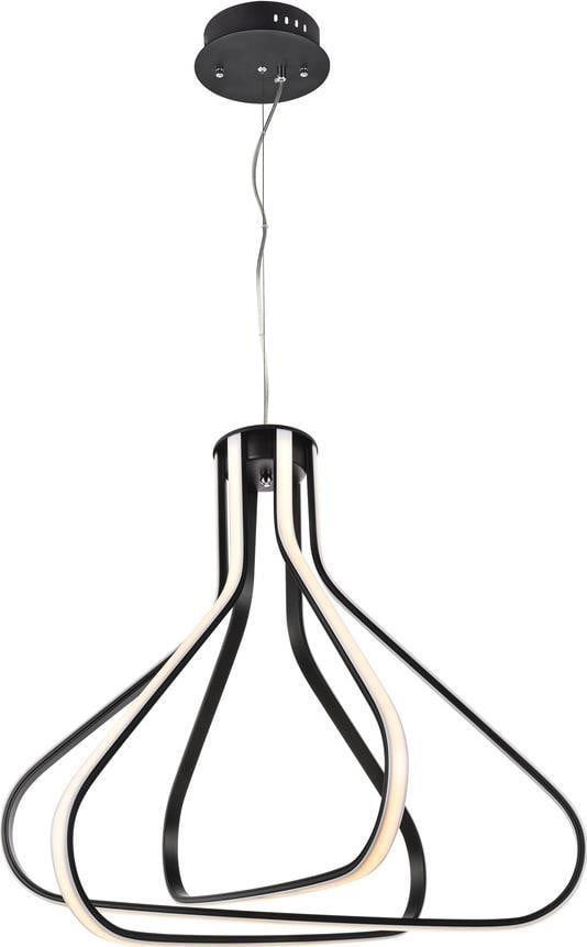 Dahlia Pendant Lamp with Black Finish and LED Bulbs (1 of 1)