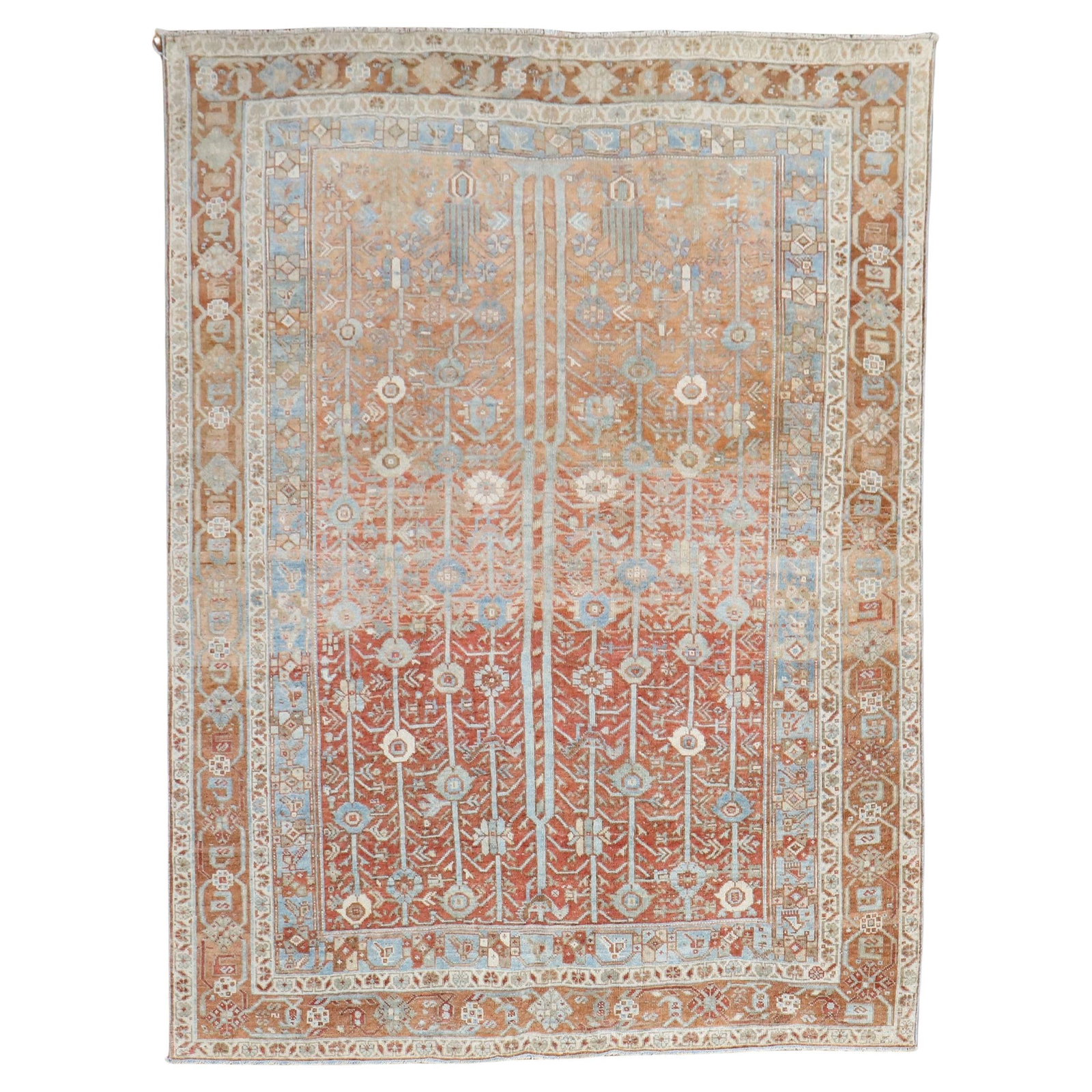 Zabihi Collection Tribal Persian Wool Accent Rug 63 x 80 in Circa 1910: Zabihi Collection Tribal Persian Wool Accent Rug 63 x 80 in Circa 1910 Enhance your living space with this exquisite Tribal Persian Square Accent Rug from the Zabihi Collection. Hand-woven from high-q
