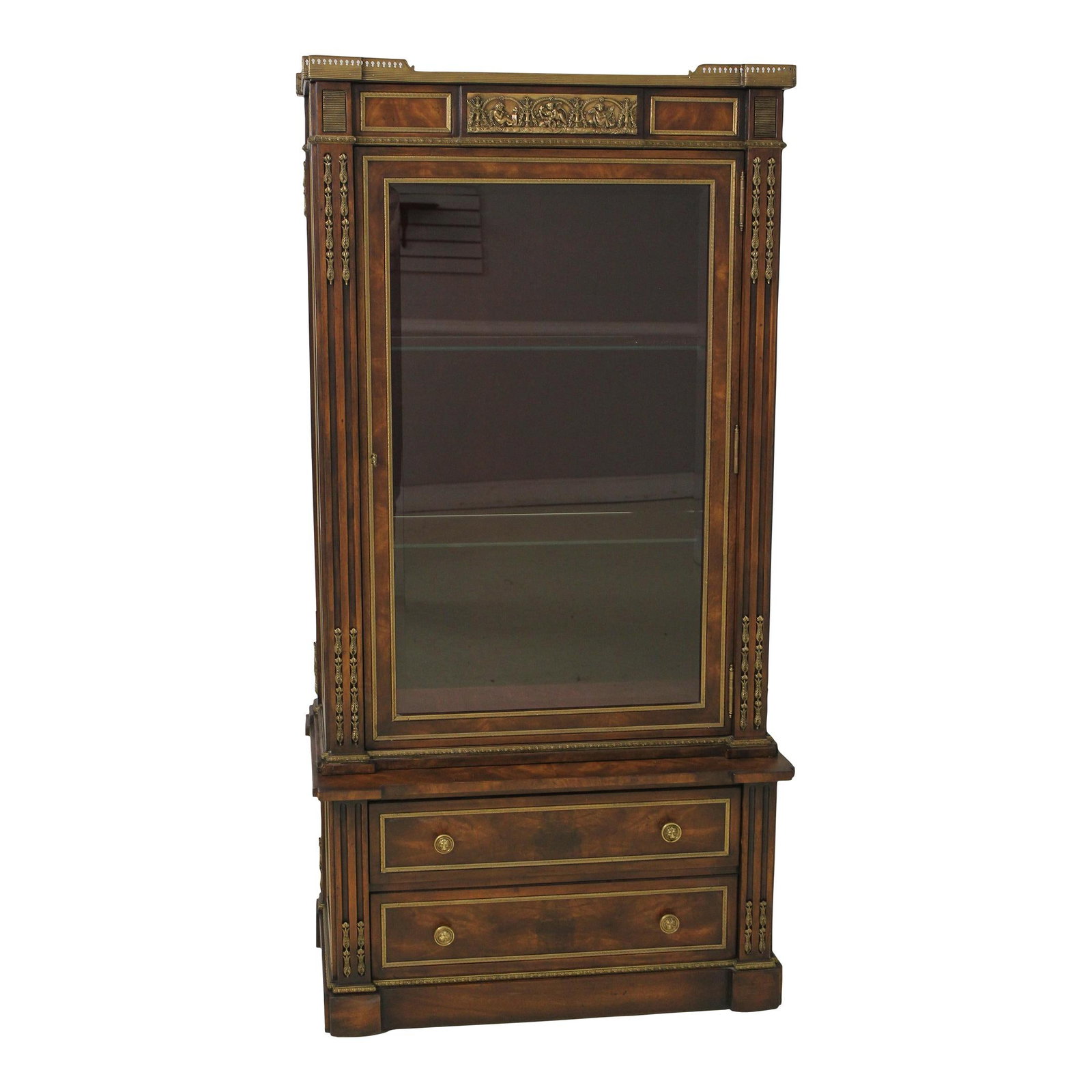 Theodore Alexander Althorp Collection Louis XVI Mahogany Curio Cabinet: Theodore Alexander Althorp Collection Louis XVI Mahogany Curio Cabinet This stunning Theodore Alexander French Louis XVI Vitrine Curio Cabinet showcases exquisite craftsmanship and timeless elegance. 