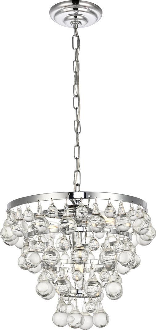 Elegant Kora Chrome Crystal Pendant Light UL-Listed 10.90H 13W 13D (1 of 1)