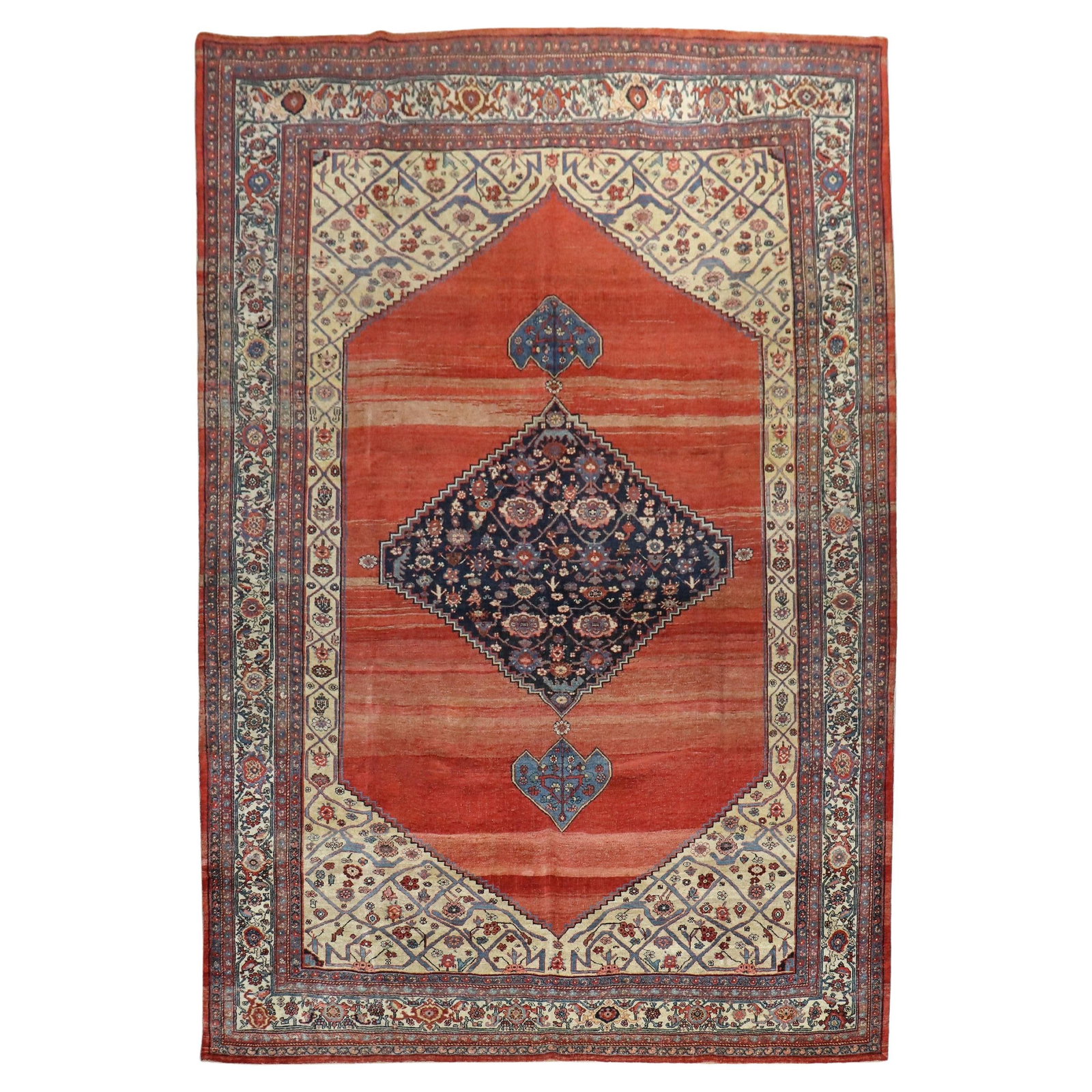 Authentic Antique Persian Bidjar Tribal Rug 99 x 148 in Handmade Wool (1 of 15)