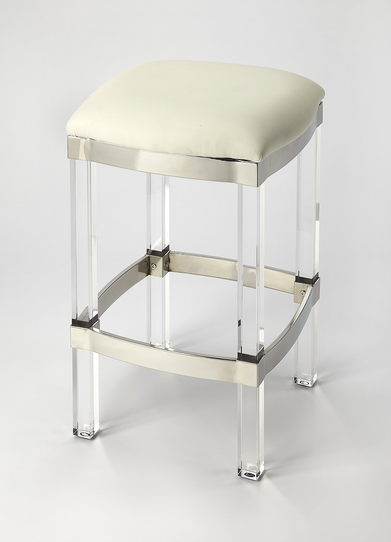 Butler Contemporary Acrylic Kitchen Stool Rectangular Design (1 of 5)