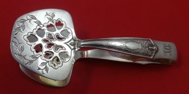 Tiffany & Co. Winthrop Sterling Silver Pastry Tongs 4 3/4" (1 of 1)