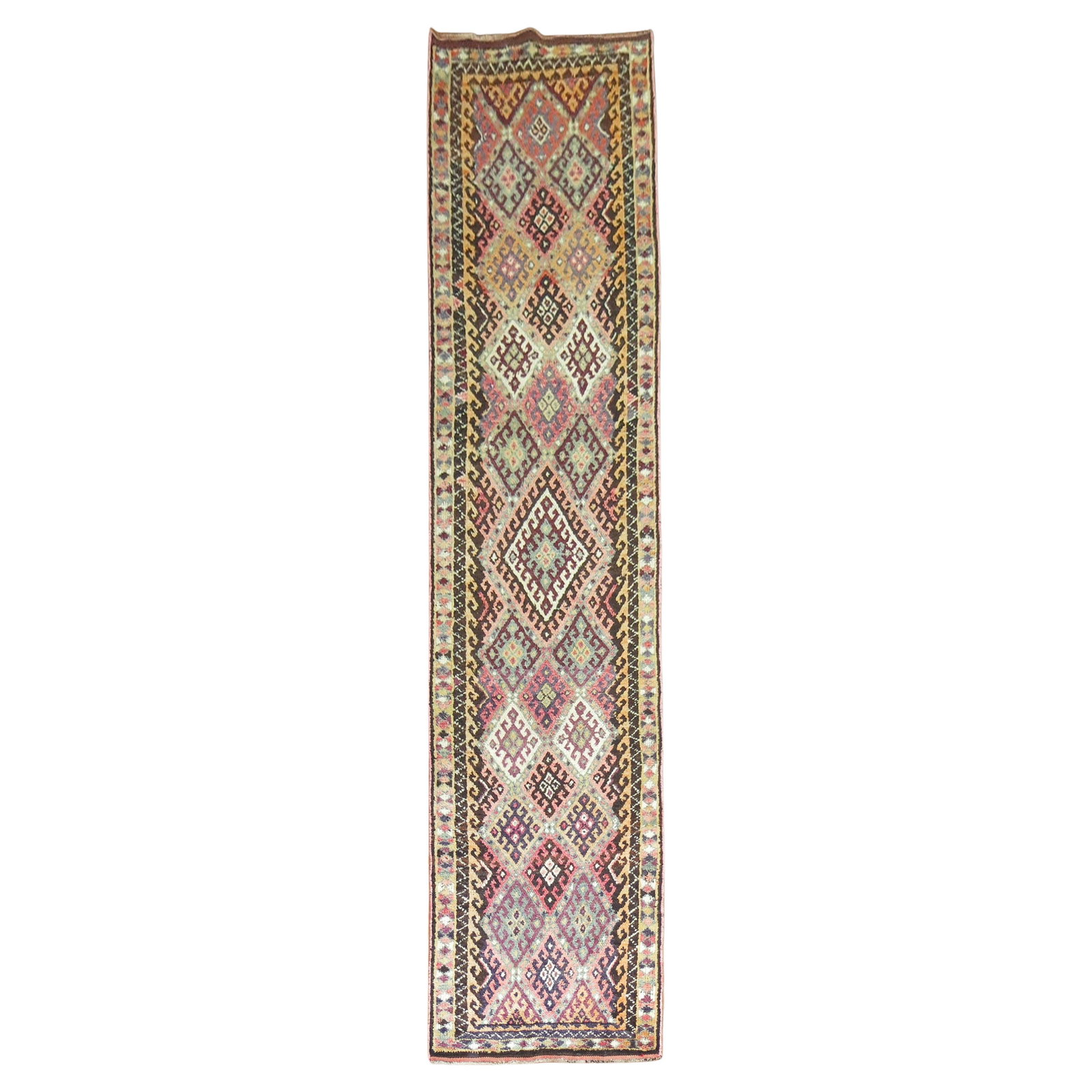 Zabihi Collection Bohemian 39x180 Hand-Knotted Turkish Runner (1 of 7)