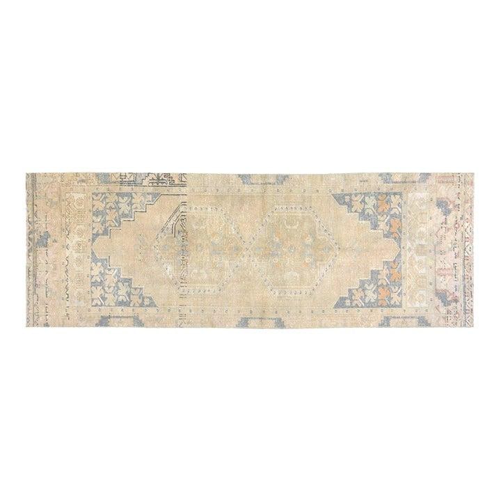 Turkish Anatolian Wool Runner Hand Knotted 2'8" x 8' Vintage Carpet: Turkish Anatolian Wool Runner Hand Knotted 2'8" x 8' Vintage Carpet This vintage Turkish Anatolian rug is hand-knotted from wool using traditional techniques, combining timeless craftsmanship with a m
