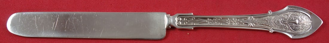 Wood & Hughes Angelo Sterling Silver Junior Knife 7 1/8 Inch Antique: Wood & Hughes Angelo Sterling Silver Junior Knife 7 1/8 Inch Antique Discover the elegance of this Angelo by Wood and Hughes sterling silver junior knife, measuring 7 1/8 inches. Crafted between 1850 