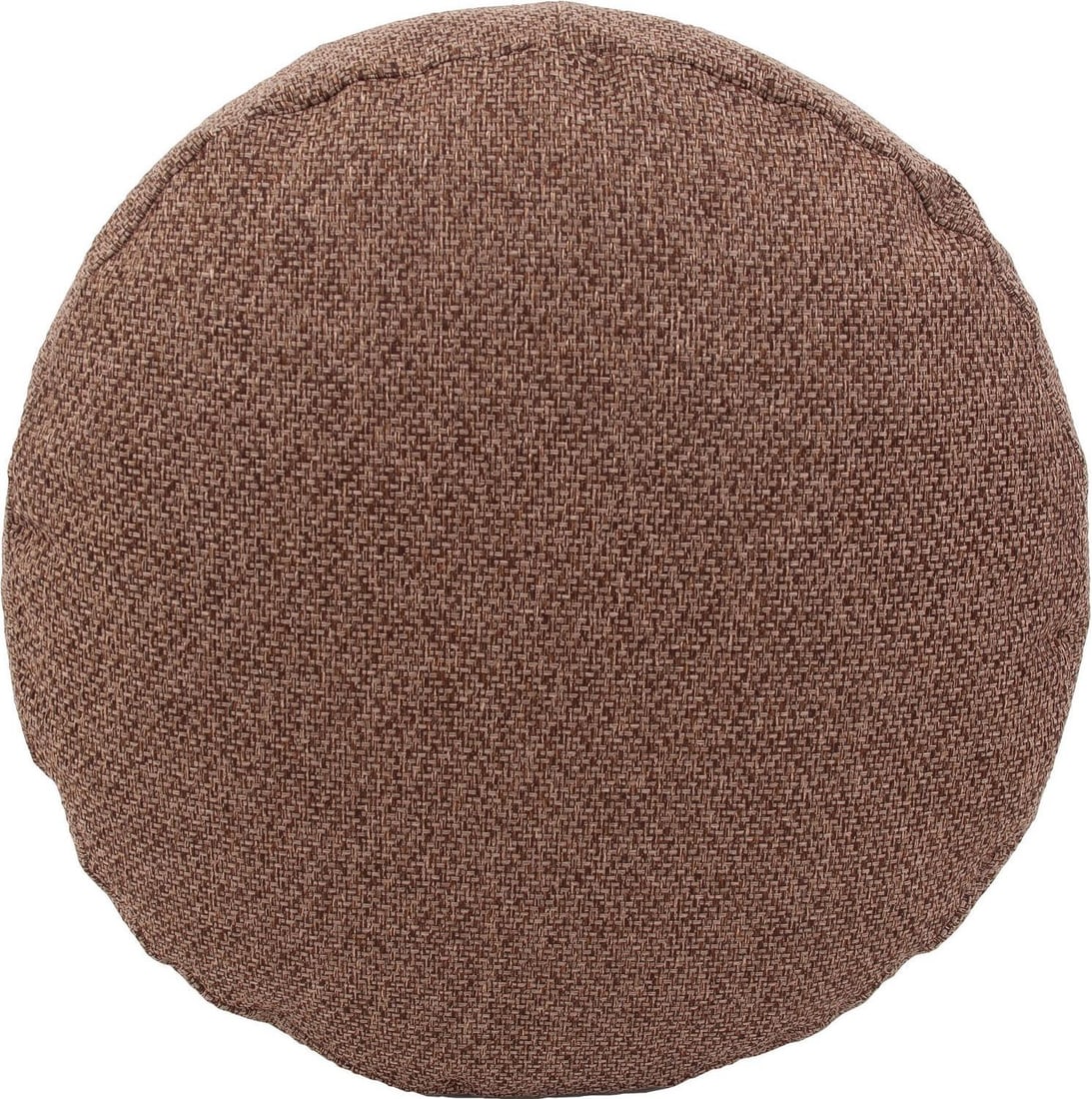 Howard Elliott Round Traditional Panama Pouf in Brown Polyester (1 of 4)
