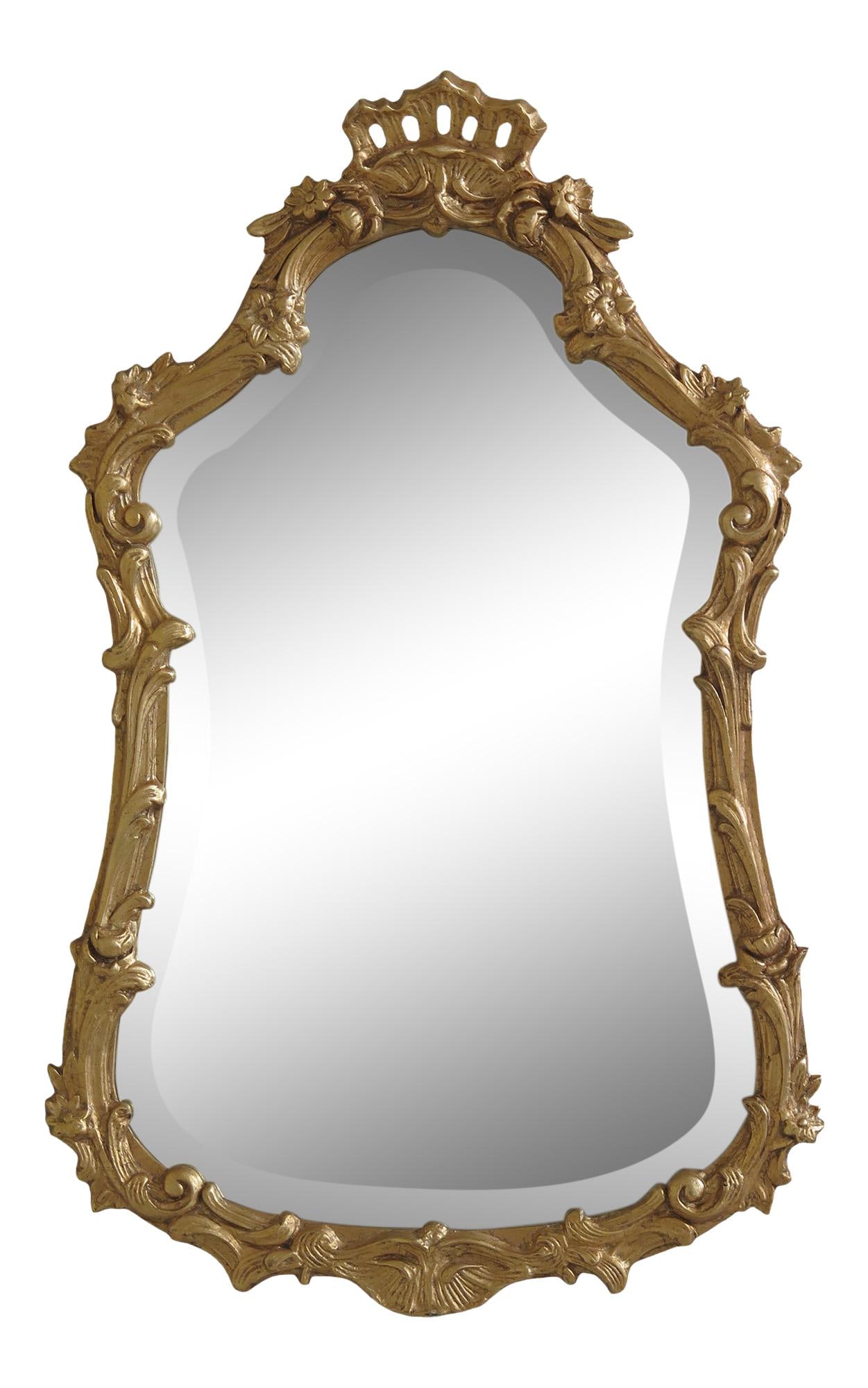 Friedman Brothers Model 6139 Gold Beveled Glass Mirror: Friedman Brothers Model 6139 Gold Beveled Glass Mirror Enhance your decor with the Friedman Brothers Model 6139 Beveled Glass Gold Framed Mirror. This exquisite mirror features a luxurious gold ornate