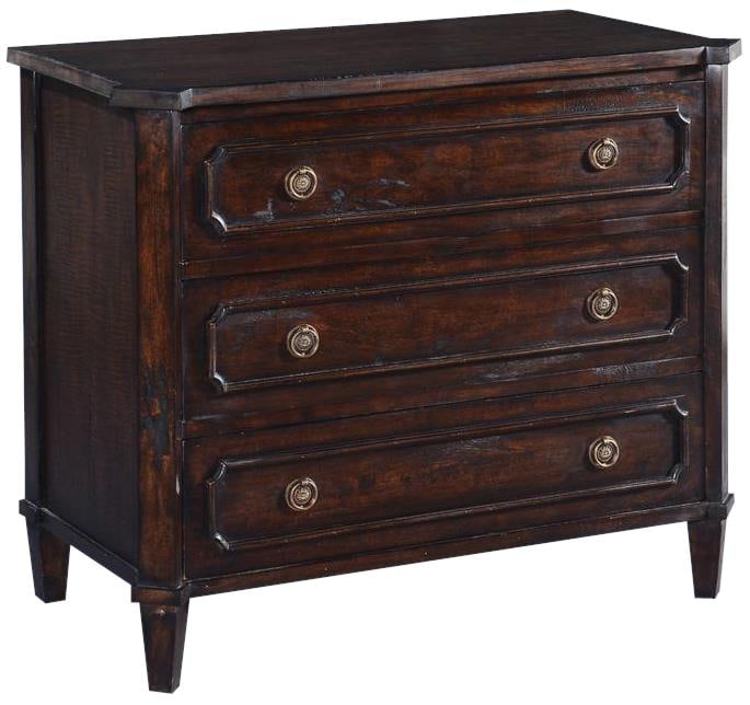 Spanish Style Hampton Chest in Dark Rustic Pecan: Spanish Style Hampton Chest in Dark Rustic Pecan Introducing the Elegant Dark Pecan Hampton Chest, a beautifully crafted piece designed in a Spanish style that adds a touch of vintage charm to any spa