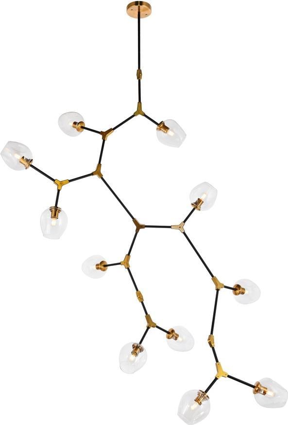 Elegant Lighting Cavoli Light Brass Pendant Lamp UL-Listed (1 of 1)