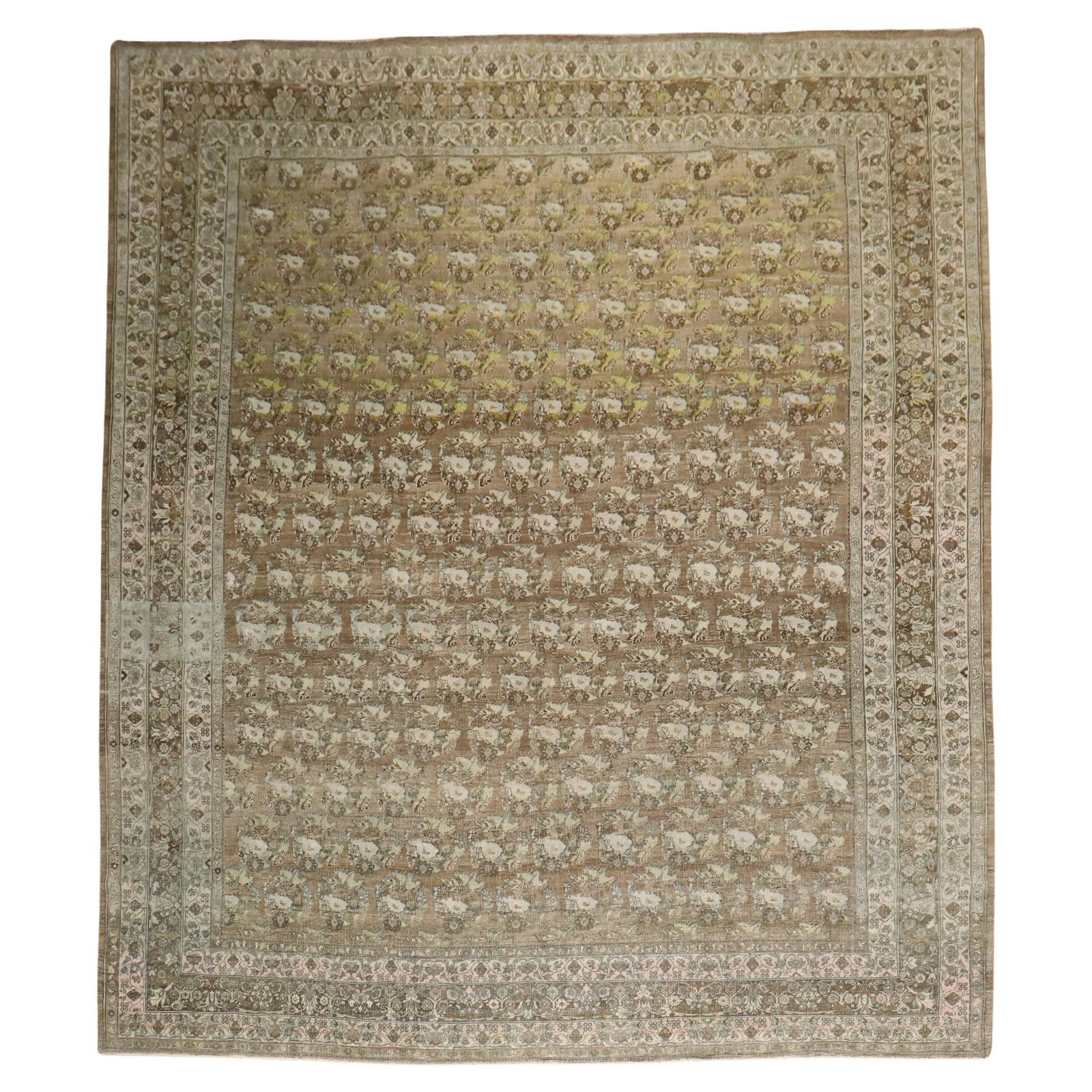 Zabihi Collection Persian Bidjar Rug 10'10 x 14'2 Wool Hand-Knotted 1910: Zabihi Collection Persian Bidjar Rug 10'10 x 14'2 Wool Hand-Knotted 1910 Discover the exquisite craftsmanship of this Antique Persian Bidjar Rug from the Zabihi Collection. This stunning rug, manufact