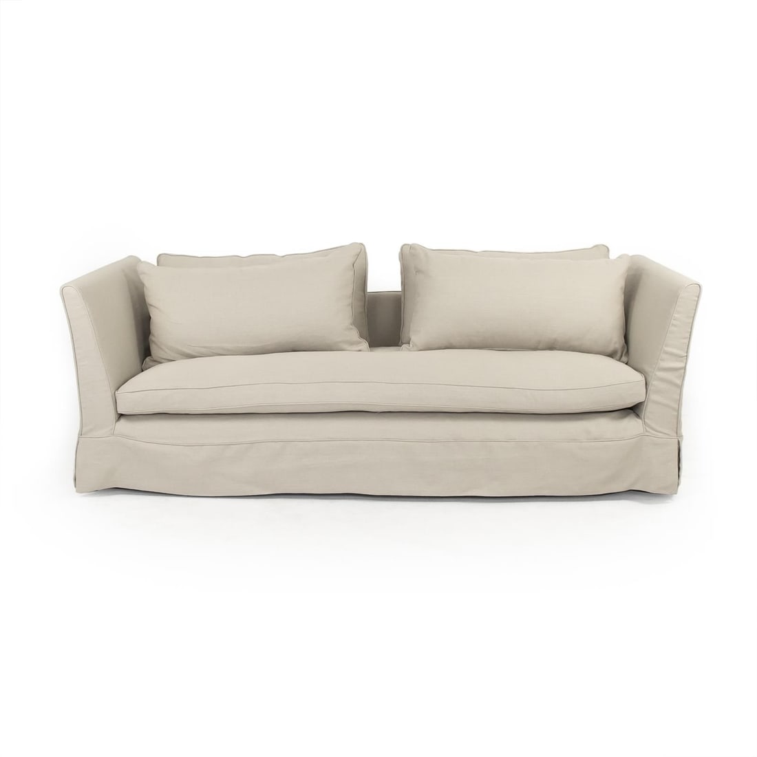 Zentique Lalaine Cream Sofa English Traditional Style (1 of 5)