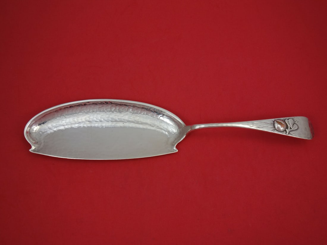 Whiting Sterling Silver Crumber Mixed Metals with Copper Pomegranates 11 3/4" (1 of 3)